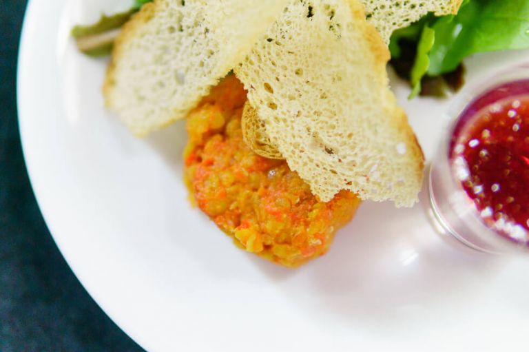 highcliffe castle - fun vegan wedding in dorset - food