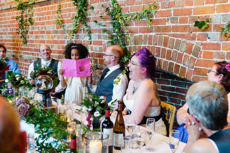 highcliffe castle - fun vegan wedding in dorset - speeches