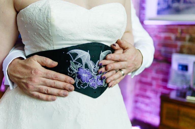 highcliffe castle - fun vegan wedding in dorset