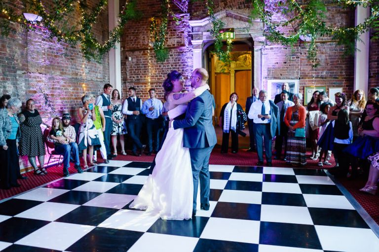 highcliffe castle - fun vegan wedding in dorset