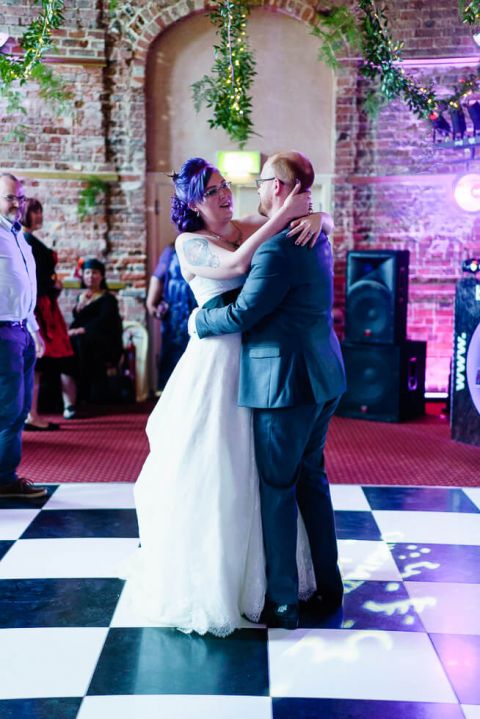 highcliffe castle - fun vegan wedding in dorset