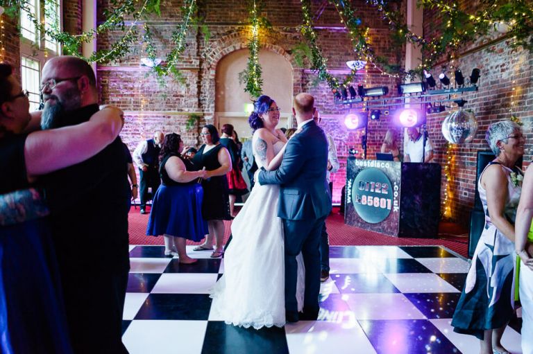 highcliffe castle - fun vegan wedding in dorset